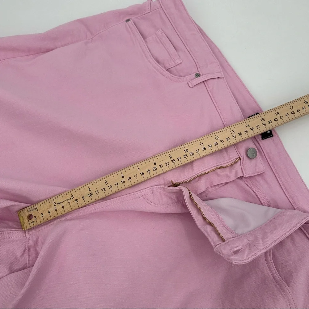 NYDJ Jeans Curves 360 Women's 26 Pink Slim Straight Ankle Stretch cfoz2637-read